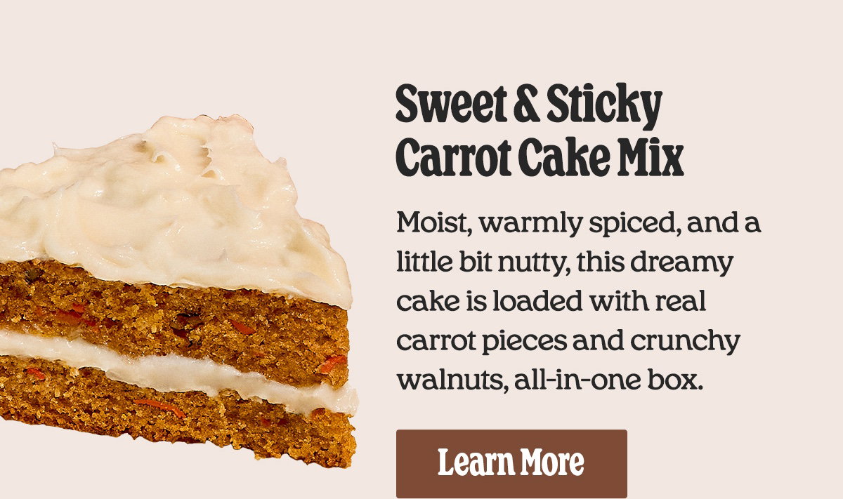 Sweet & Sticky Carrot Cake Mix