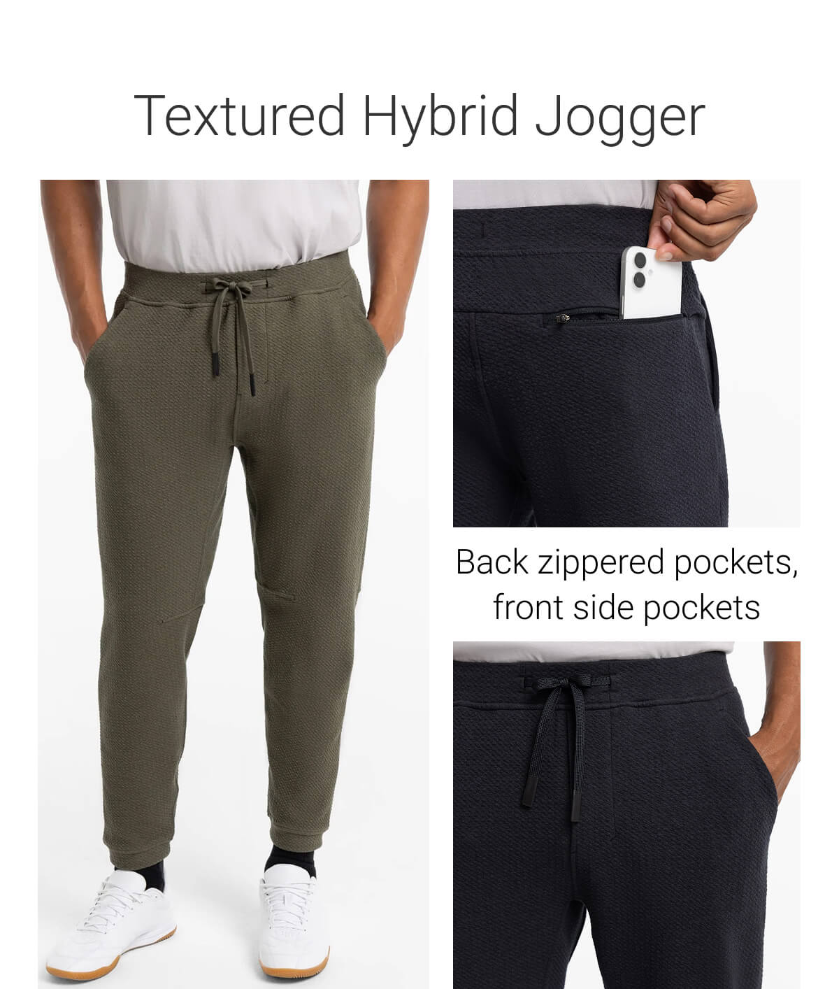 Textured Hybrid Jogger