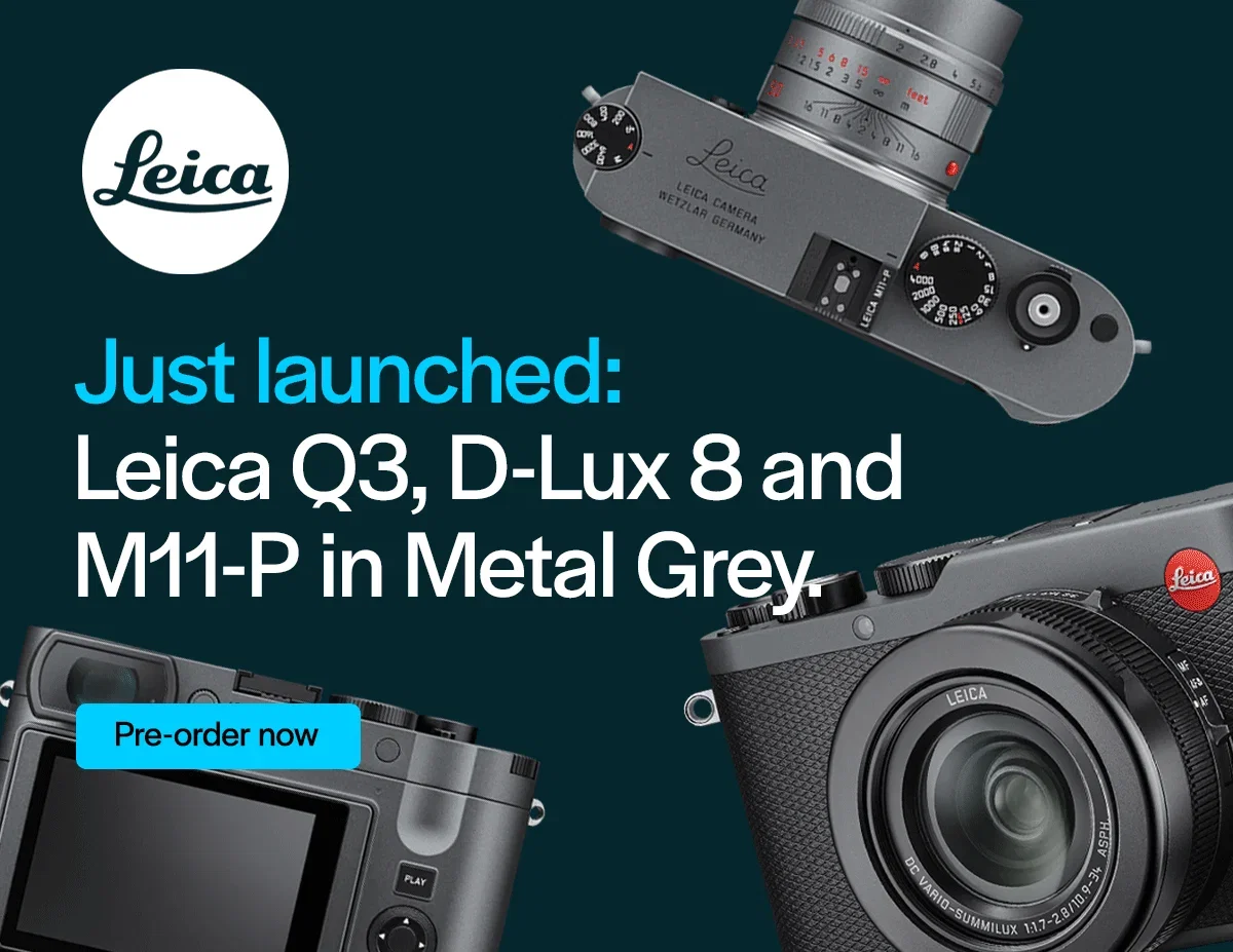 Just launched: Leica Q3, D-Lux 8 and M11-P in Metal Grey.