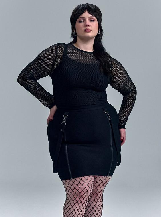 Nightfall Strappy Mini Skirt