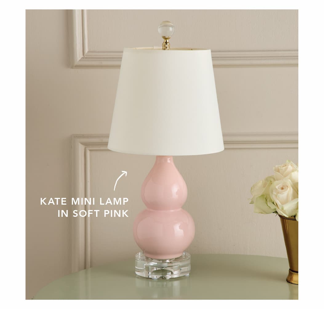 Kate Mini Lamp in Soft Pink
