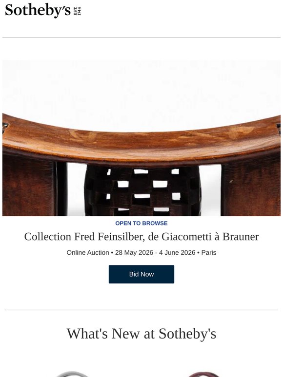 Collection Fred Feinsilber, de Giacometti à Brauner
