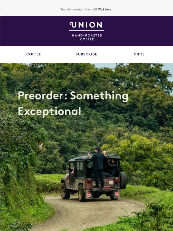 Preorder: something exceptional
