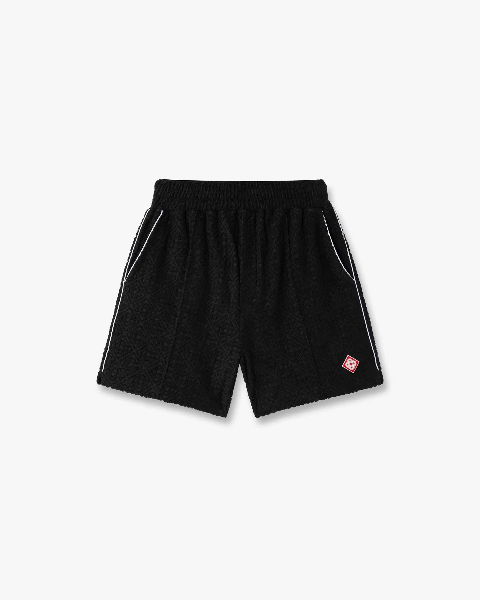 Image of Black Towelling Shorts