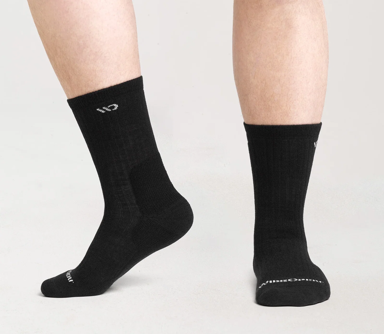 Image of Men's Solid Cushioned Micro Crew Socks