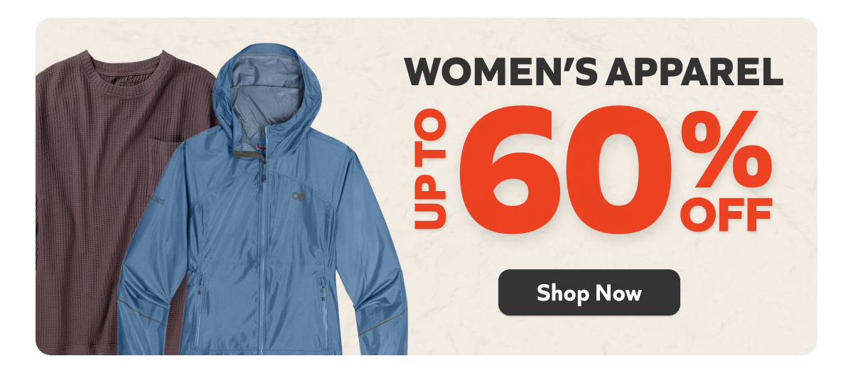 Up To 60% Off Women's Apparel! 