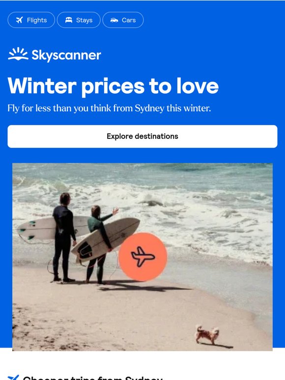 These winter fares from $90 might surprise you