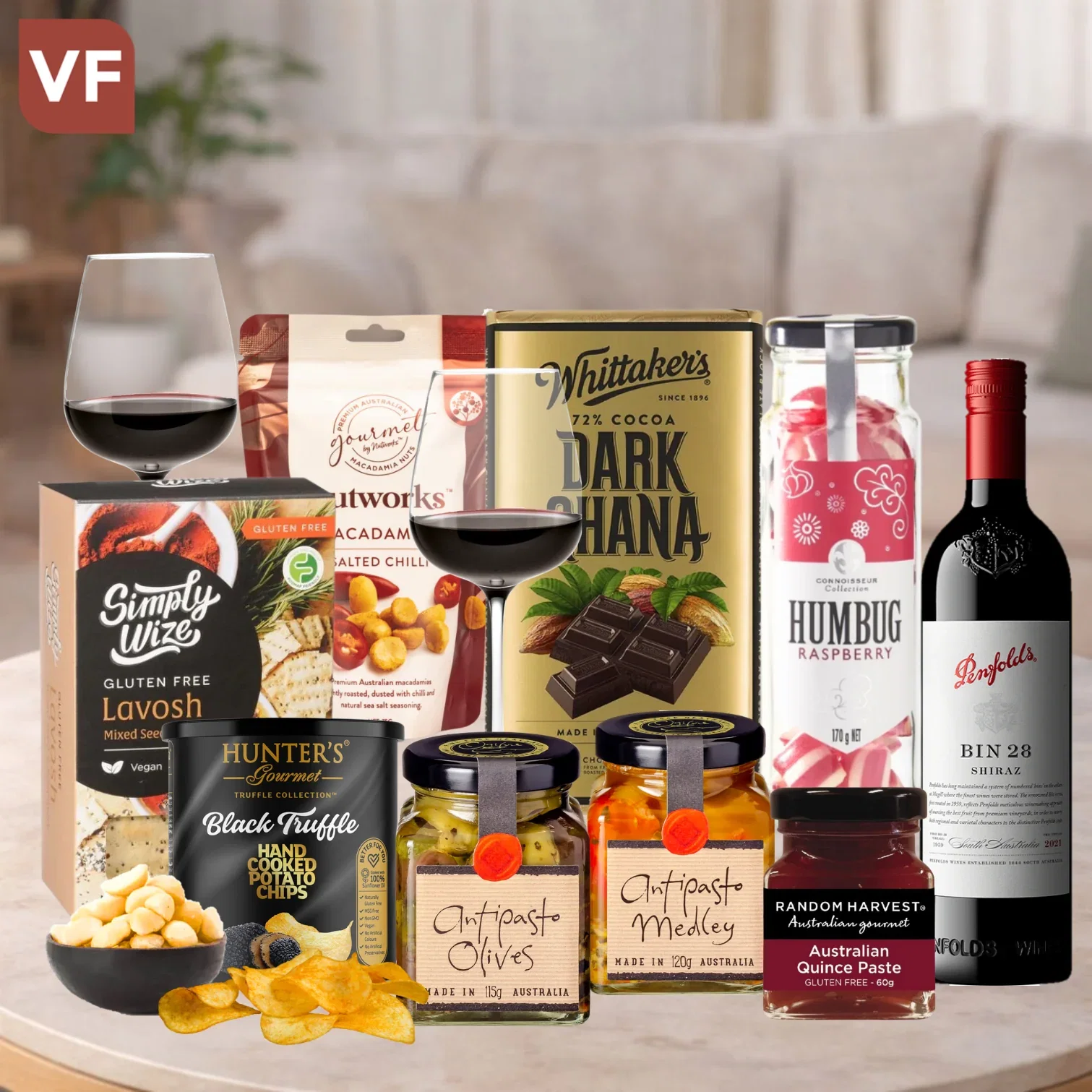 Image of Red Wine Vegan Gift Hamper