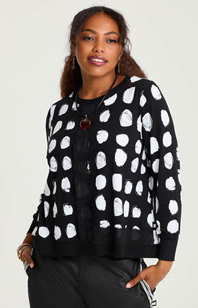 Natural Printed Obsession Top in Print