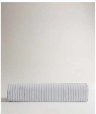 Blue Ticking Stripe Fitted Sheet