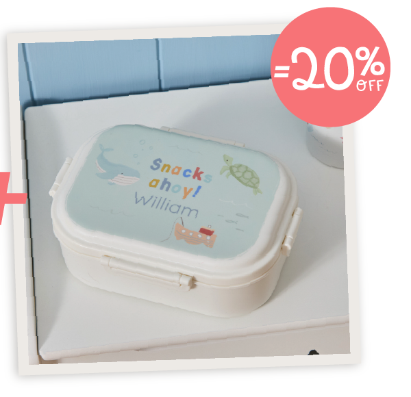 Personalised High Tide Sea Creature Neutral Lunch Box