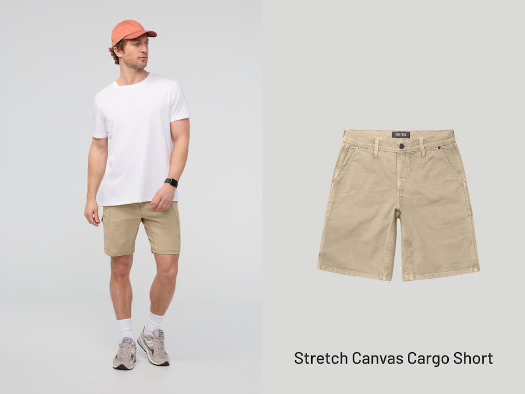 Stretch Canvas Cargo Short