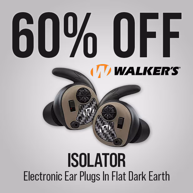 Walkers Isolator Electronic Ear Plugs in Flat Dark Earth