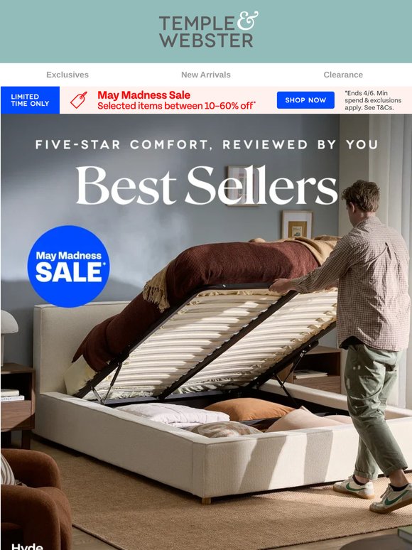 The top May Madness bedroom hits