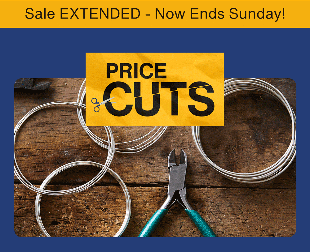 Price Cuts EXTENDED: Now Ends Sunday!
