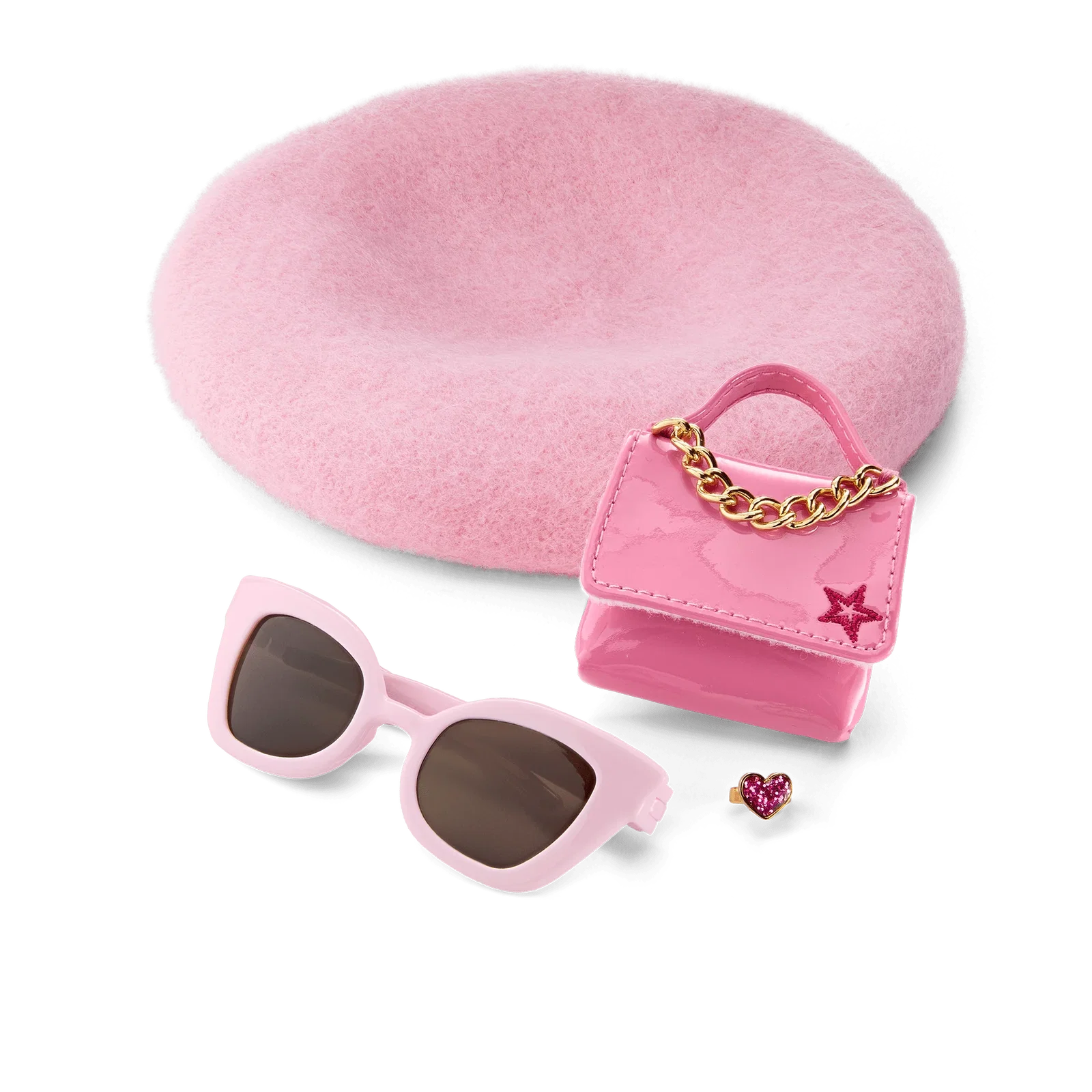 Image of Pink Chic Accessories for 18-inch Dolls