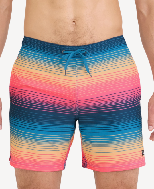 Hazy Stripe Oh Buoy 18" Swim Trunk