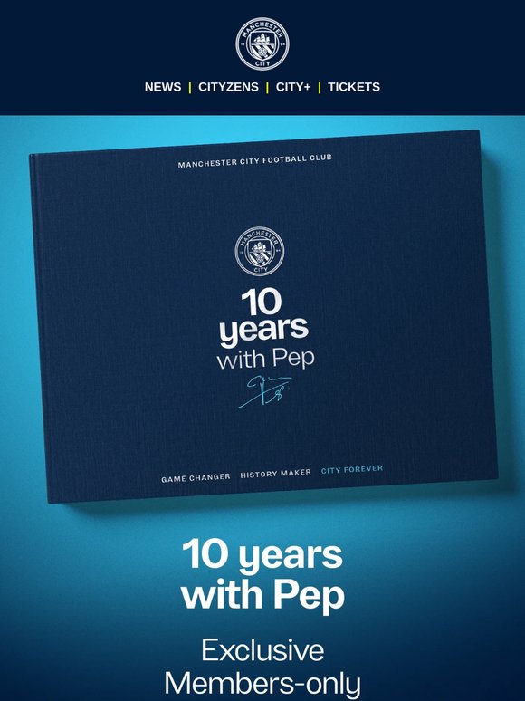 10 Years with Pep Book | Pre-order now