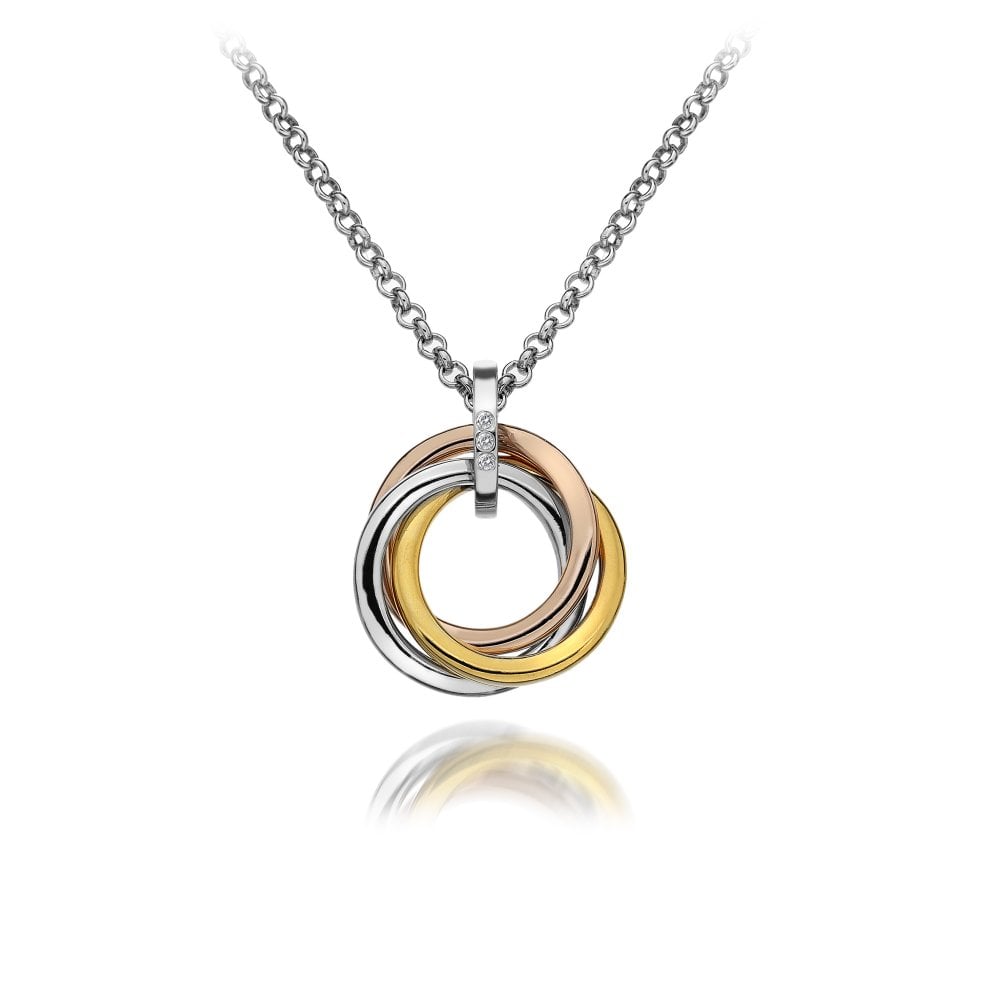 Image of Calm Pendant - Rose and Yellow Gold Plated Accents