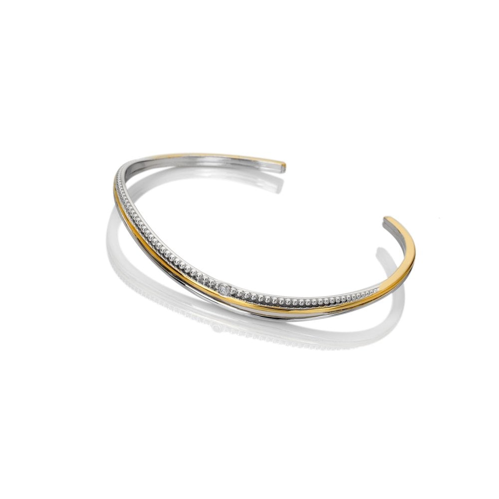 Image of Teardrop Two Tone Bangle