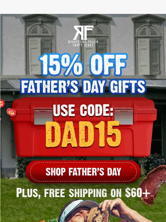 15% OFF Father's Day: LIVE! 🥩