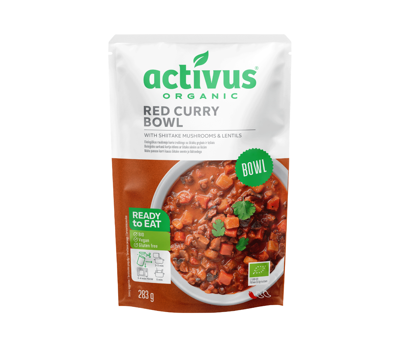 Image of Activus Rode Curry Bowl 283g, bio