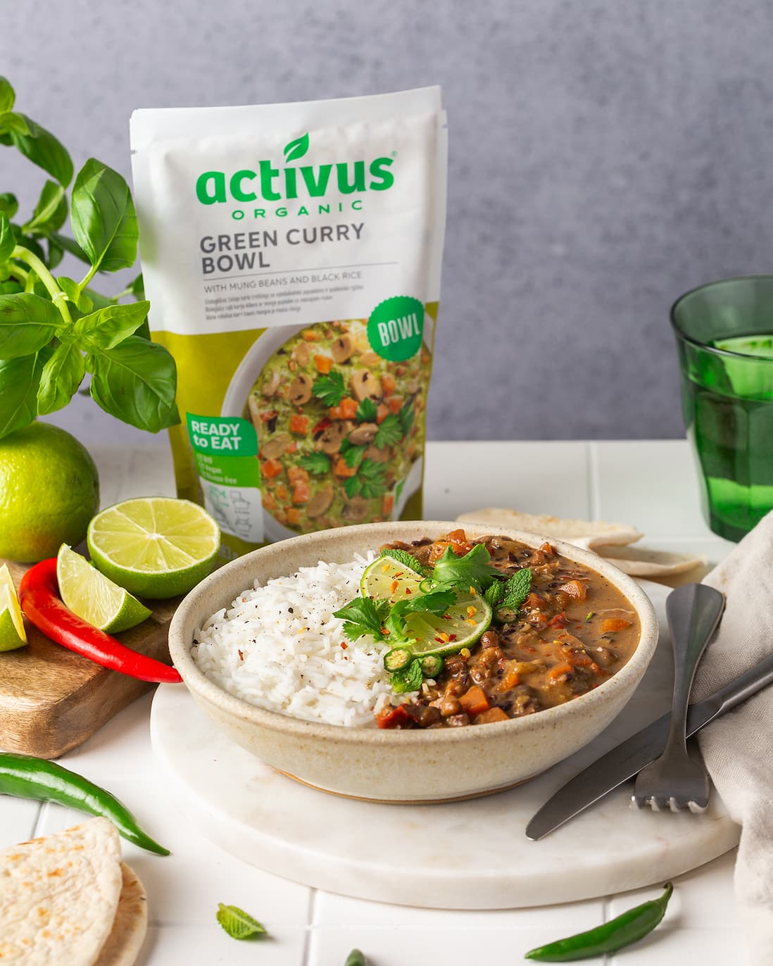 Groene curry bowl