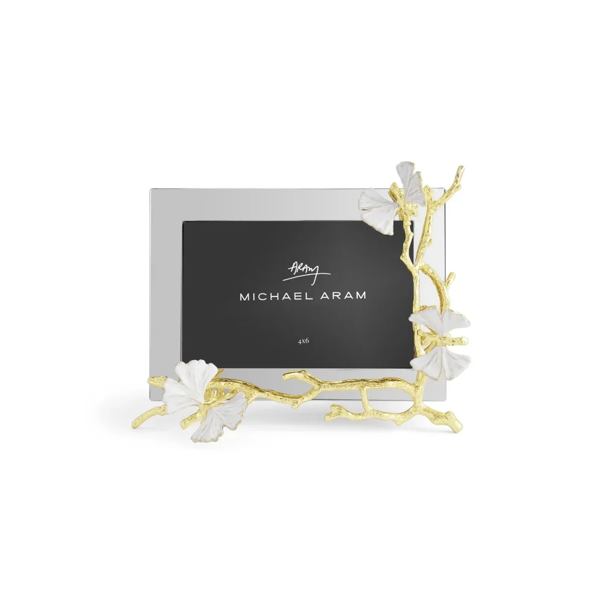 Image of Butterfly Ginkgo Gold Reflective Frame