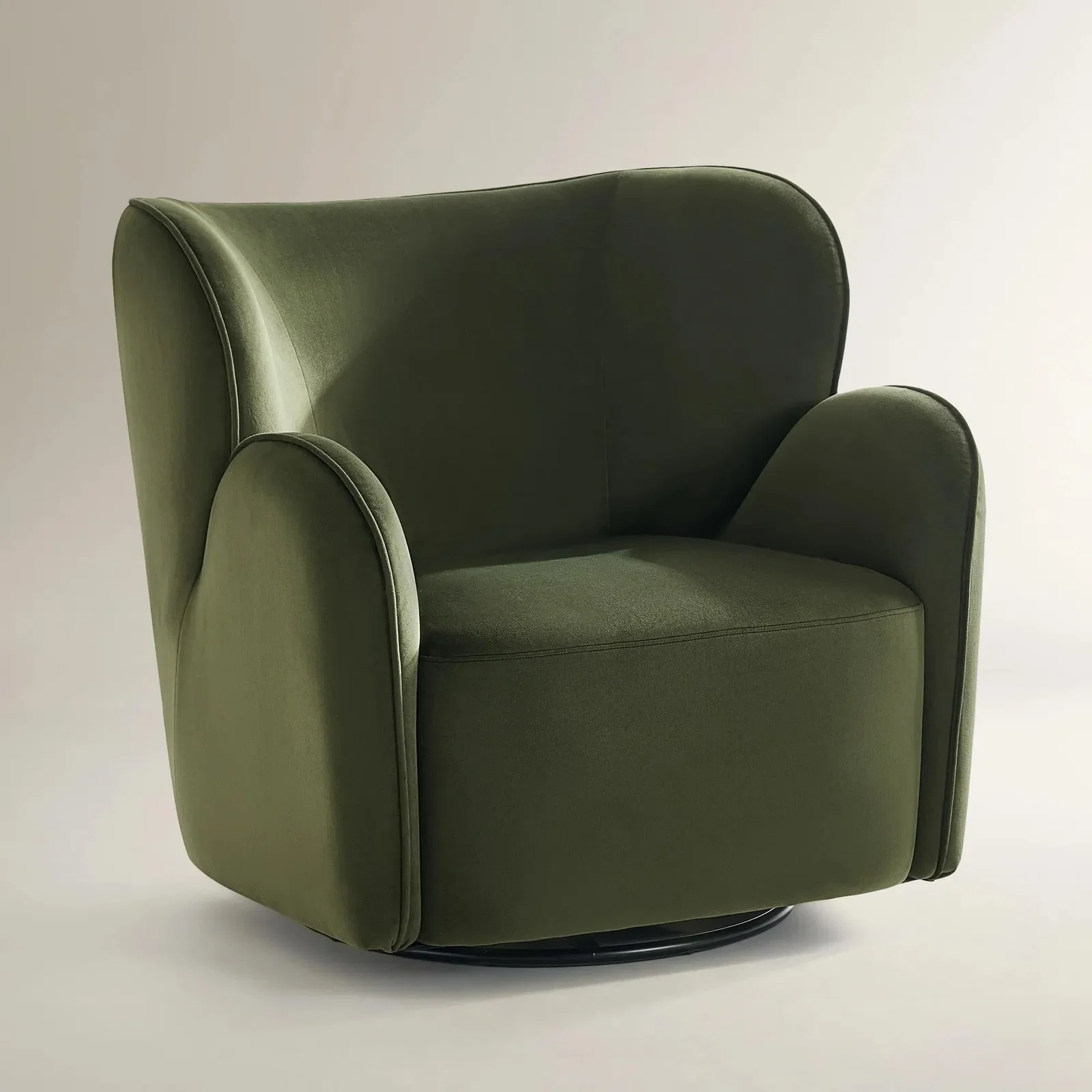 Image of Ceres Velvet Accent Chair - Jade Green