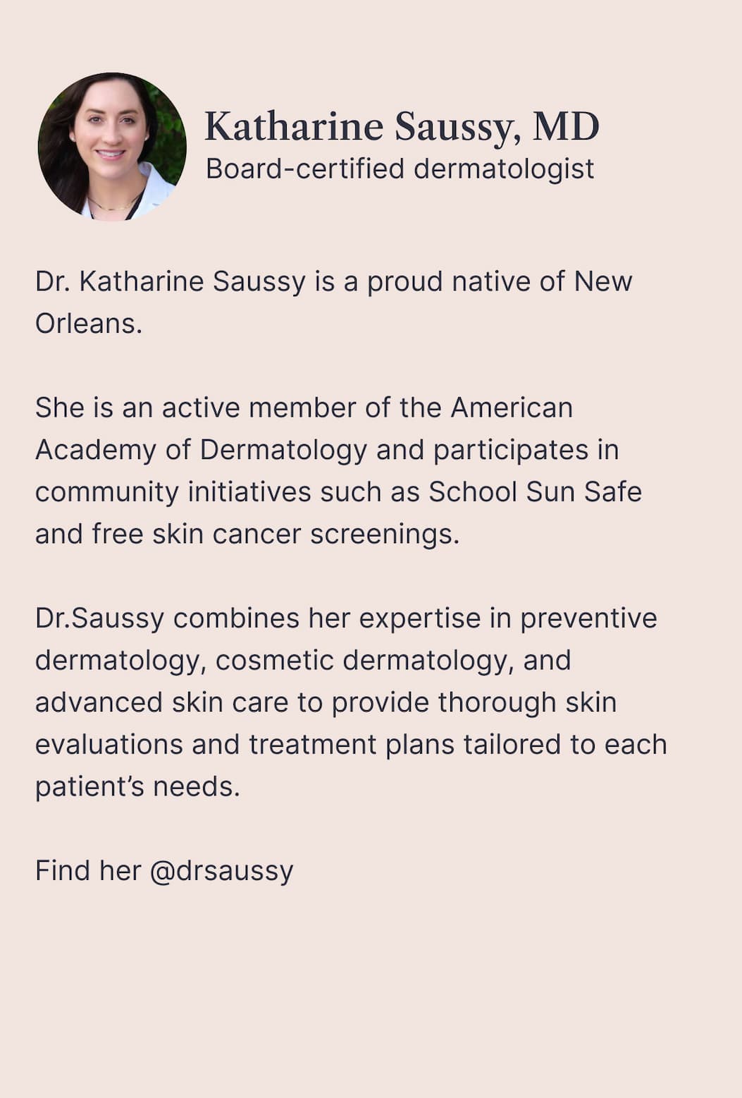dr saussy