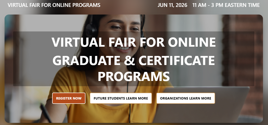 Register now for Vault's Virtual Fair for Online Programs!