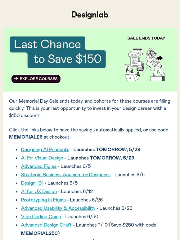 ⏰ Last call: Save on all courses