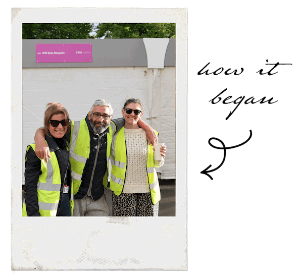 Immy, Will & George at set up