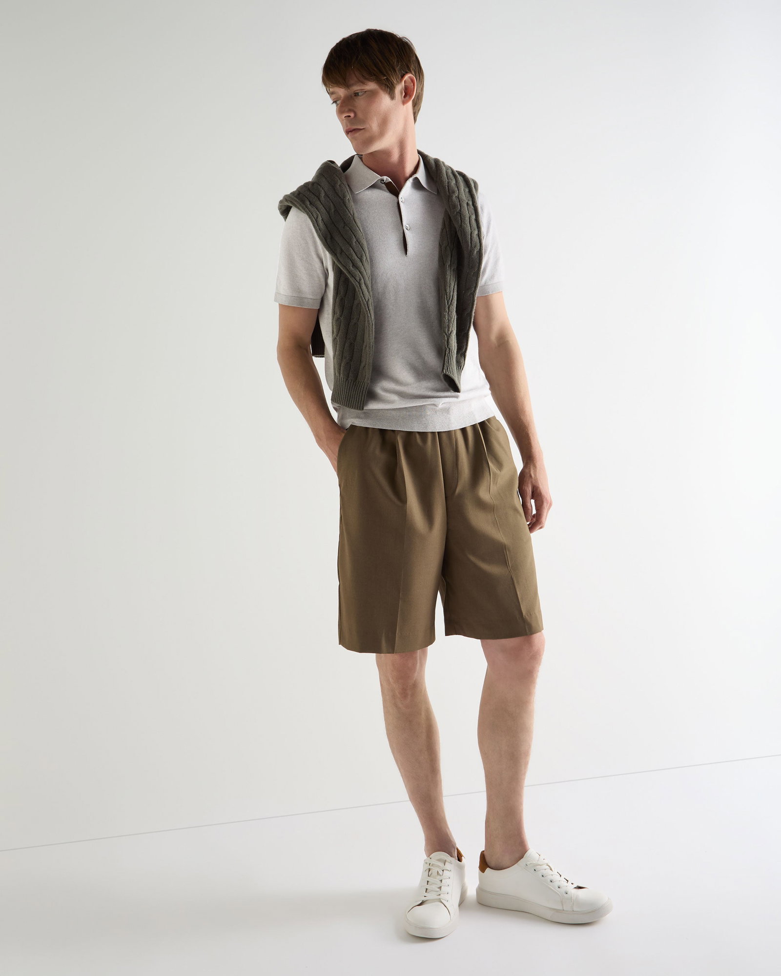 Men's Polzeath Cotton Cashmere Polo T-Shirt