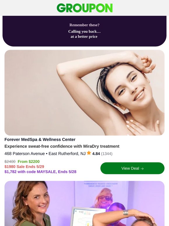 Experience sweat-free confidence with MiraDry treatment - Promo Code savings inside. Check it out.