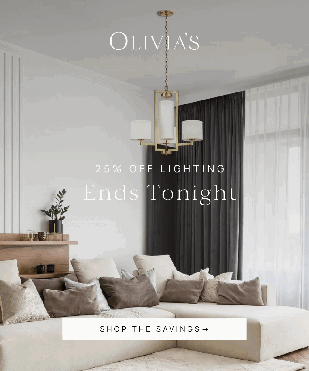 25% Off Lighting Event Ends Tonight