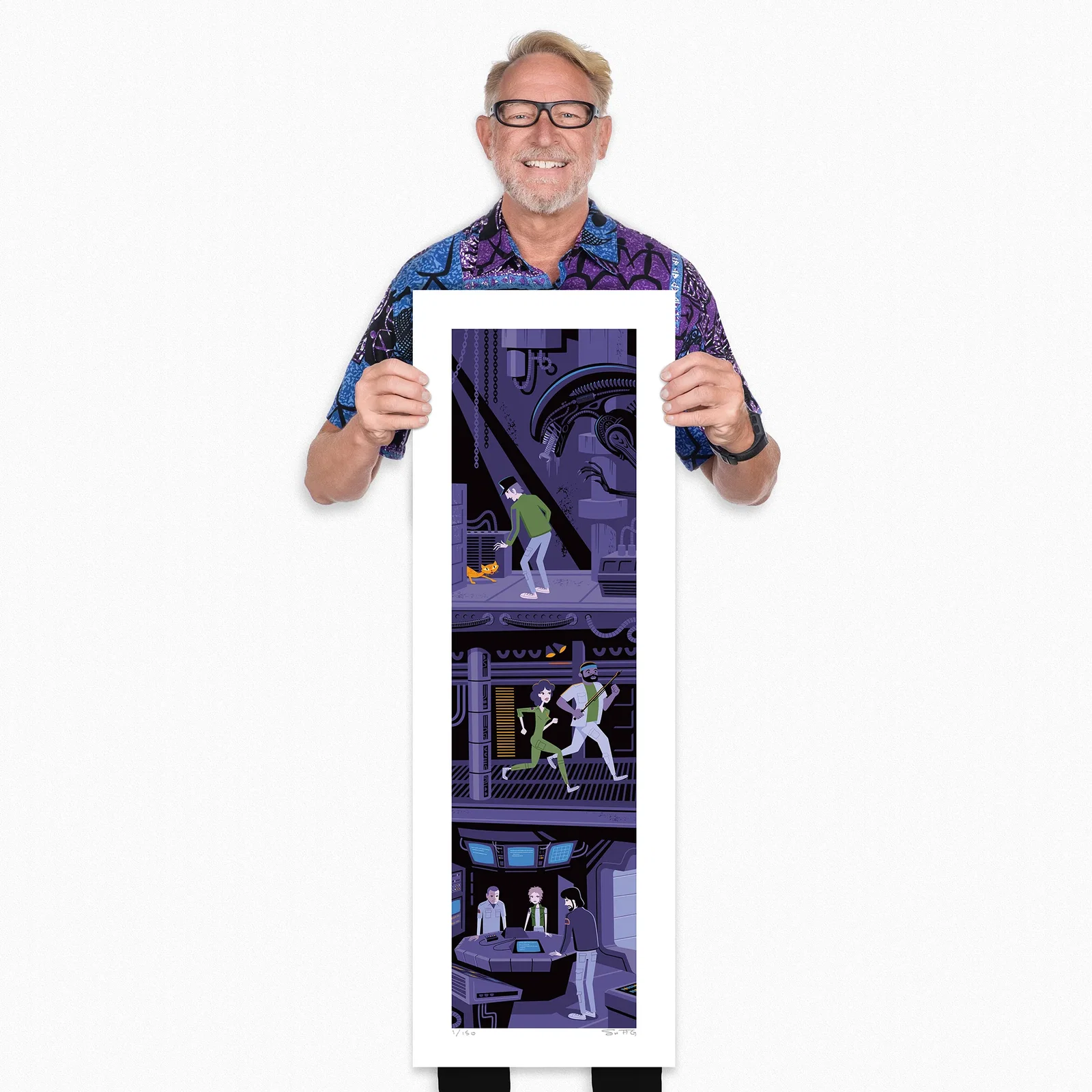 Image of "Here, Kitty Kitty" Fine Art Print | Ridley Scott's "Alien"