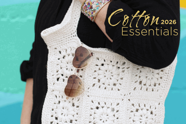 Cotton Essentials knit and crochet kit collection