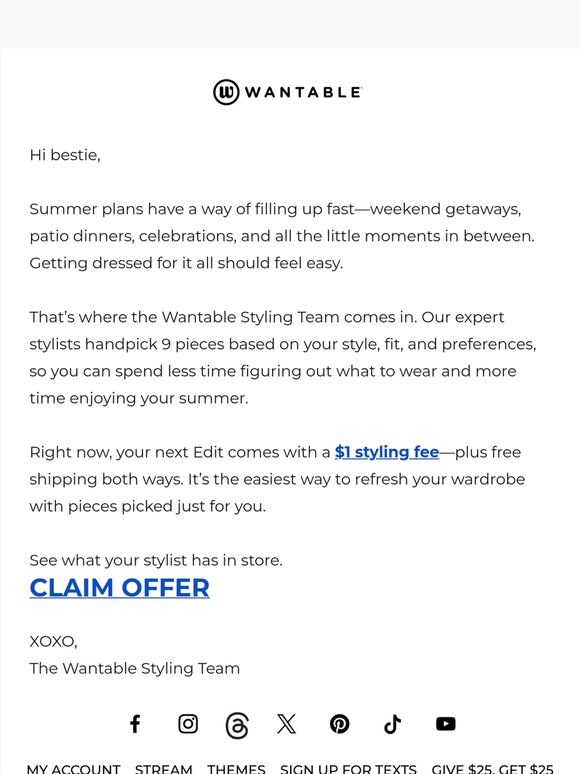 friend, your summer style starts at $1 😮