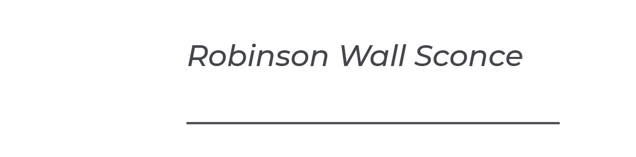 Robinson Wall Sconce