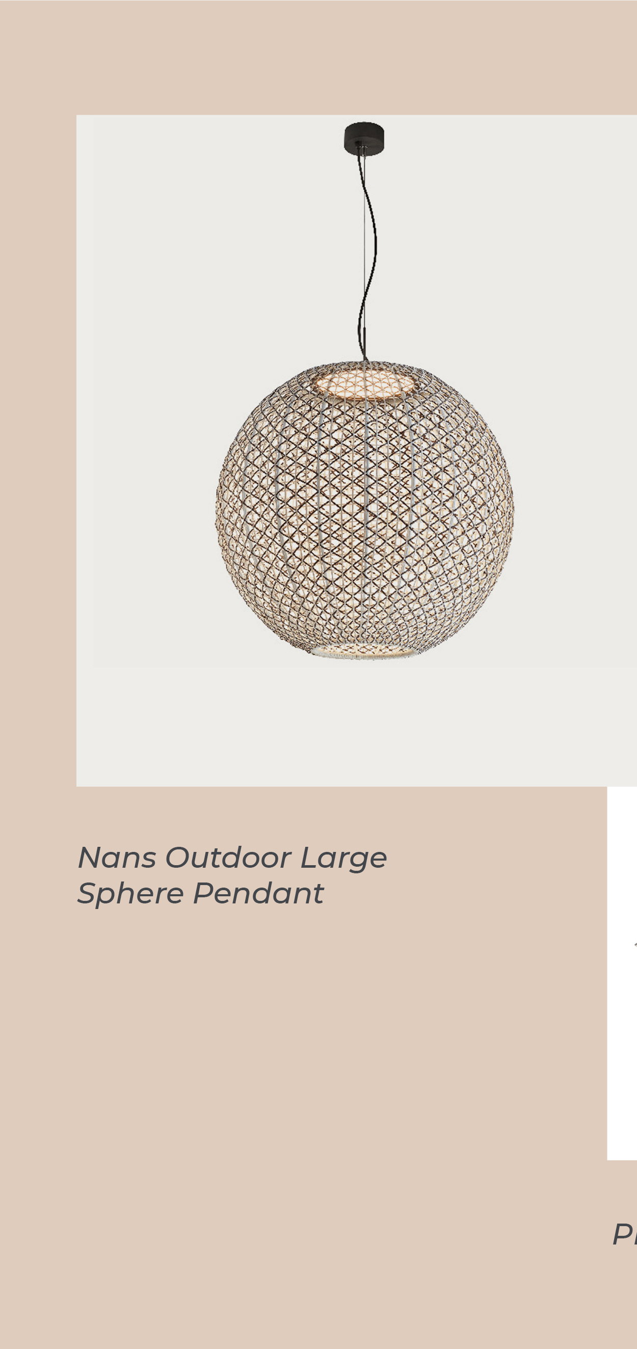 Nans Outdoor Large Sphere Pendant