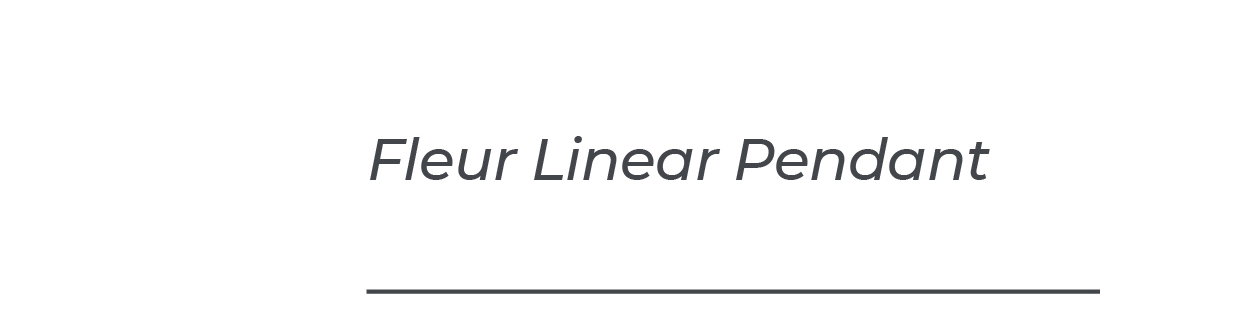 Fleur Linear Pendant