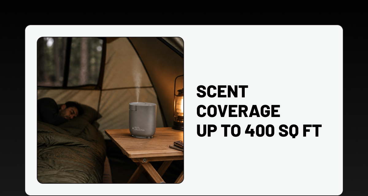 Scent coverage up to 400 sq ft