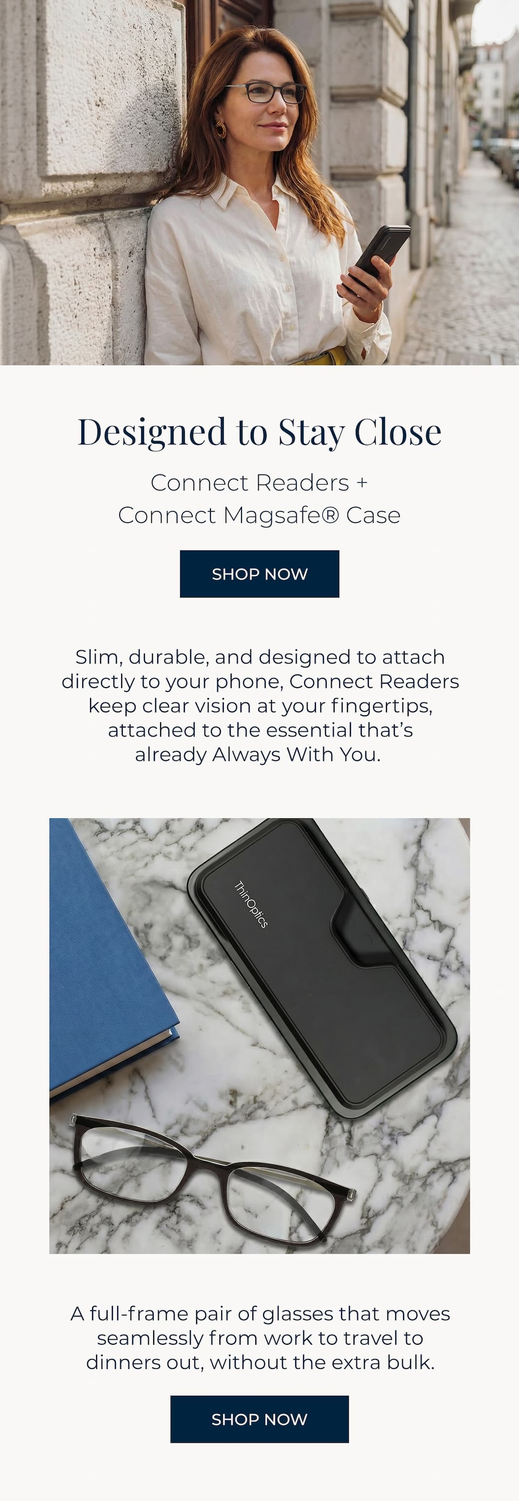 Designed to Stay Close: Connect Readers + MagSafe Connect Case