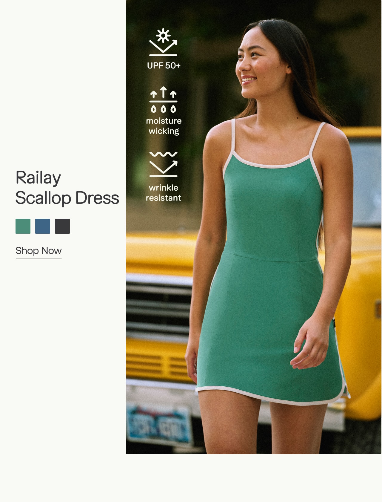 railay scallop dress