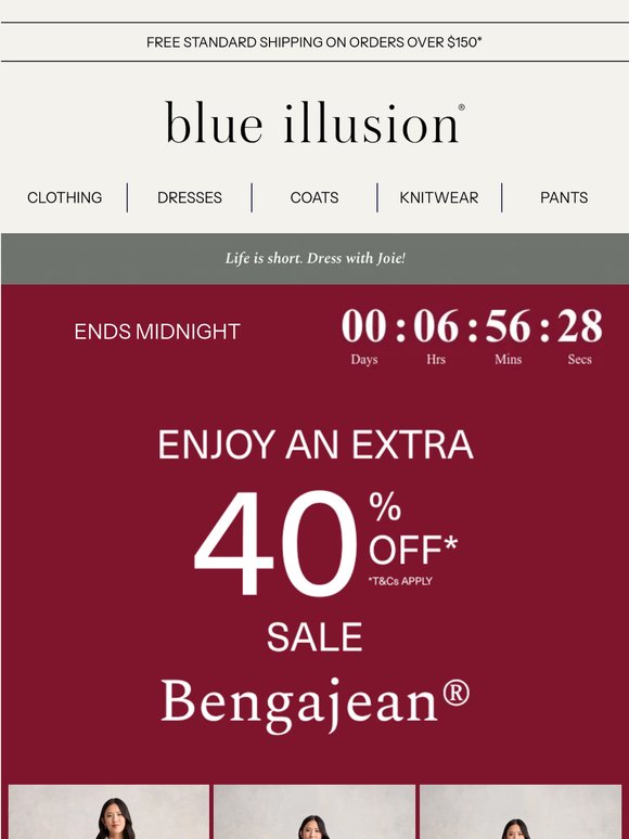 FLASH SALE | Extra 40% Off Sale Bengajeans®