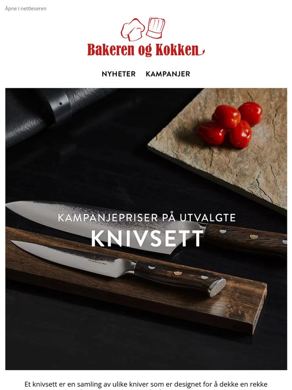 Skarpe priser på knivsett!