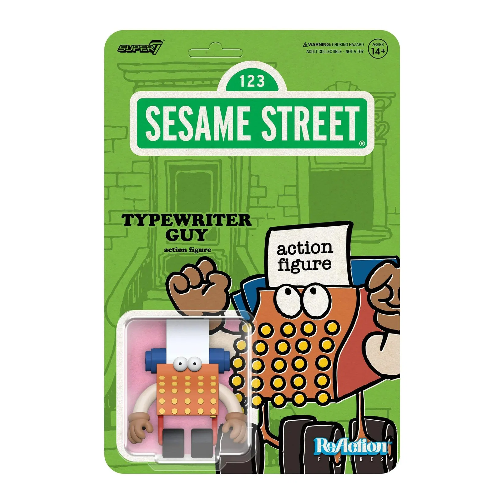 Image of Sesame Street ReAction Figures Wave 06 - Typewriter Guy