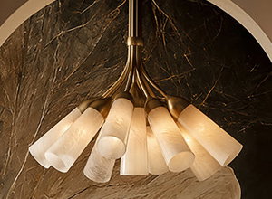 Mousseaux 9 Light 28.75 inch Natural Brass Chandelier Ceiling Light by Regina Andrew