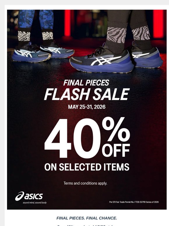 Last Chance: Final Pieces Flash Sale: Don’t Miss 40% Off